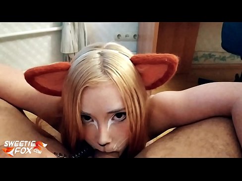 ❤️ Nilunok ni Kitsune ang titi at cum sa kanyang bibig ❤️ Anal video sa amin